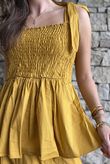 Paloma Bandeau Cami Mustard
